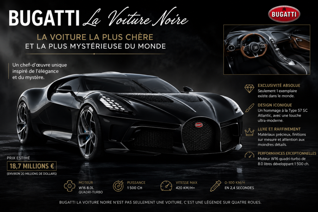 bugatti la voiture noire